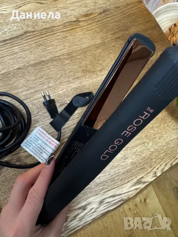 Професионална преса за коса Golden Curl Розово злато, 230 градуса, снимка 5 - Преси за коса - 55772755