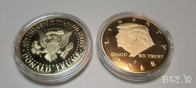 1 златен ТРЪМП ДОЛАР, снимка 2 - Нумизматика и бонистика - 35745733