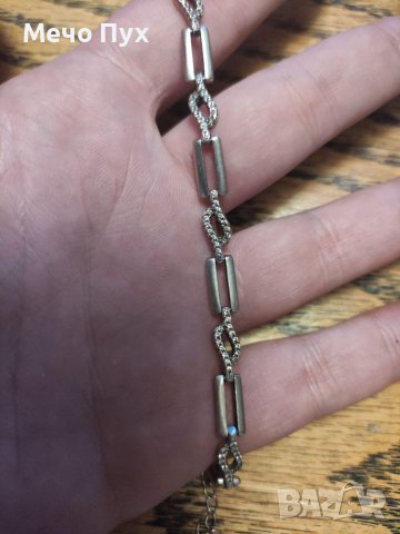 Сребърна гривна (106), снимка 3 - Гривни - 39867885