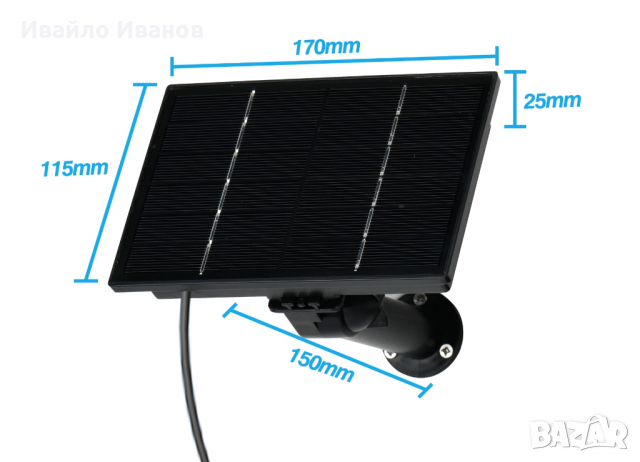 Соларно зарядно - 12V с батерии LiIon 18650 x6бр., снимка 5 - Друга електроника - 36243192