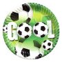 Футбол Спорт Гол футболна топка 8 бр големи парти чинии чинийки картинени, снимка 1 - Чинии - 40474594