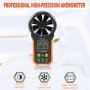 Анемометър PEAKMETER PM6252A, цифров, обем на въздух, скорост до 40m/s, CFM, CMM, CMS, снимка 7