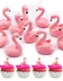 Двойка малки фламинго пластмасова фигурка играчка и топер украса за торта декор фигурка, снимка 3