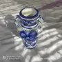 Ръчно рисувана и изпечена глинена ваза, снимка 6