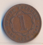 Британски Хондурас = Белиз 1 цент 1949 година, тираж 100 хиляди