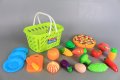 ✨ Детски комплект кошница с пица, плодове и зеленчуци за рязане , снимка 2