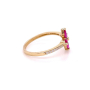 Златен дамски пръстен 1,71гр. размер:57 14кр. проба:585 модел:22113-6, снимка 3