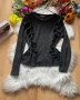 Блуза с къдрички, снимка 1 - Блузи с дълъг ръкав и пуловери - 34288053