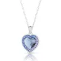 Дамско Сребърно Колие със Сърце Сваровски/Swarovski, снимка 2