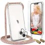 Нов Кросбоди калъф за мобилен телефон iPhone 14 / 14 plus 2 защитни стъкла