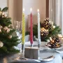 5308 Дълга спираловидна свещ за декорация на маса, 25см, снимка 3