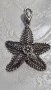 Сребърна висулка морска звезда , снимка 1