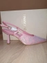 Black Friday  - 10% Rinascimento Нови елегантни обувки, розов сатен с камъчета , снимка 2