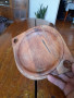 Стара дървена чиния за стена, снимка 4