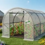 Компактна бяла оранжерия - професионална защита и идеални условия за вашите култури - 3 х 2 х 2м нов, снимка 2