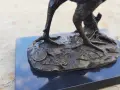 Бронзова статуетка Фазан Франция , снимка 10