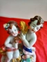 Capodimonte Стара Порцеланова Статуетка ХЕРУВИМИ 1900г, снимка 5