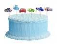 24 бр Макуин Маккуин колите McQueen cars топери украса декорация за мъфини кексчета торта и парти, снимка 1 - Други - 18094644