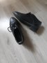 Черни пролетно-есенни спортни обувки, естествена мека кожа. Номер 38.
