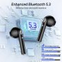 Нови Безжични Bluetooth 5.3 слушалки LED дисплей Подарък, снимка 4