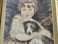 Гоблен момичето с куче, снимка 3