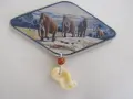 Автентичен кожен магнит от Монголия-серия, снимка 2