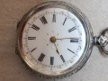 джобен сребърен часовник Swiss , снимка 1