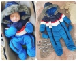 Нов зимен бебешки космонавт ескимос Fred & Flo за момченце 9-12 месеца и ръст 80см, снимка 1