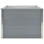 vidaXL Повдигната леха, 160x80x45 см, поцинкована стомана, сива, снимка 4