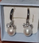 Нежни Обеци от естествени перли и сребро, снимка 1