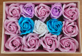 Квадратна картонена кутия с 15 бр сапунени рози , снимка 4