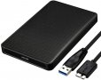 Кутия за 2.5 "SATA SSD, HDD, USB 3.0 към SATA адаптер, UASP ускорение, снимка 1 - Други - 34792794