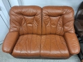 Диван двойка естествена кожа , снимка 2