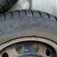 2 бр. Железни джанти със зимни гуми 14" за Пежо /ситроен, снимка 4 - Гуми и джанти - 42596885