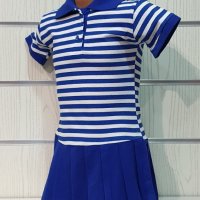 Нова детска класическа моряшка рокля с яка от 1 годинка до 7 години, снимка 11 - Детски рокли и поли - 30327158