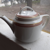 Прекрасен стар колекционерски порцеланов чайник KPM Germay, снимка 3 - Антикварни и старинни предмети - 36226884