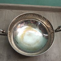 Посребрена метална купа,фруктиера, снимка 2 - Други ценни предмети - 42284069