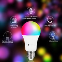 Bakibo Smart WiFi LED лампа, 9W 1000Lm, RGB, 2700-6500K, E27, Alexa и Google Home, снимка 2 - Лед осветление - 40089525