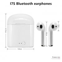 Безжични слушалки Блутут Bluetooth 5.0 i7S Wireless Earphones, снимка 9 - Bluetooth слушалки - 34145758