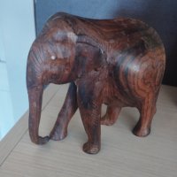 Фигура дървен слон, снимка 1 - Колекции - 41911205