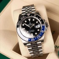 Мъжки луксозен часовник Rolex GMT-MASTER BATMAN , снимка 9 - Мъжки - 41628469