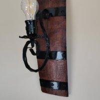 Стенни лампи-аплици от автентични бъчви с елементи от ковано желязо!, снимка 6 - Лампи за стена - 40229166