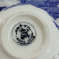 Колекционерски порцеланови чаши за кафе Artil Bone China, произведени в Румъния., снимка 8 - Чаши - 40892501