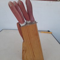 Дървена  поставка за ножове , снимка 3 - Прибори за хранене, готвене и сервиране - 35691163