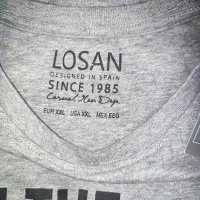 Блуза Losan в сиво, снимка 5 - Блузи - 31335277