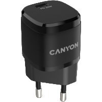 Зарядно за телефон, адаптер CANYON H-20-05, 1xUSB Type-C, Черен SS30215, снимка 2 - Оригинални зарядни - 40016797