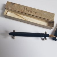 Писалка Паркер Parker със златен писец 18 карата, снимка 3 - Колекции - 34414972