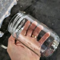 Стъклени буркани 720 мл. с винт - чисто НОВИ, снимка 5 - Буркани, бутилки и капачки - 41603132