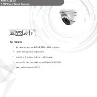 Hikvision HiWatch HWT-T150-M 5MP 2.8мм 2560x1944p Метална Водоустойчива Камера с EXIR Нощно Виждане, снимка 2 - HD камери - 41572842