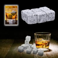 Кубчета за Изстудяване Whiskey Stones Whisky Stones Каменни Ледчета за Уиски Ракия Алкохолни Напитки, снимка 9 - Домашни напитки - 41381829